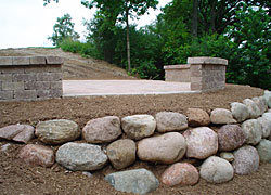 boulder wall